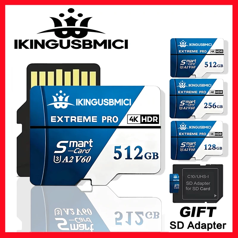 Reliable Micro TF Card Memory Card SD Cards TF Cards 32GB 64GB 128GB 512GB Class 10 U1 for Digital Devices Phone Drone