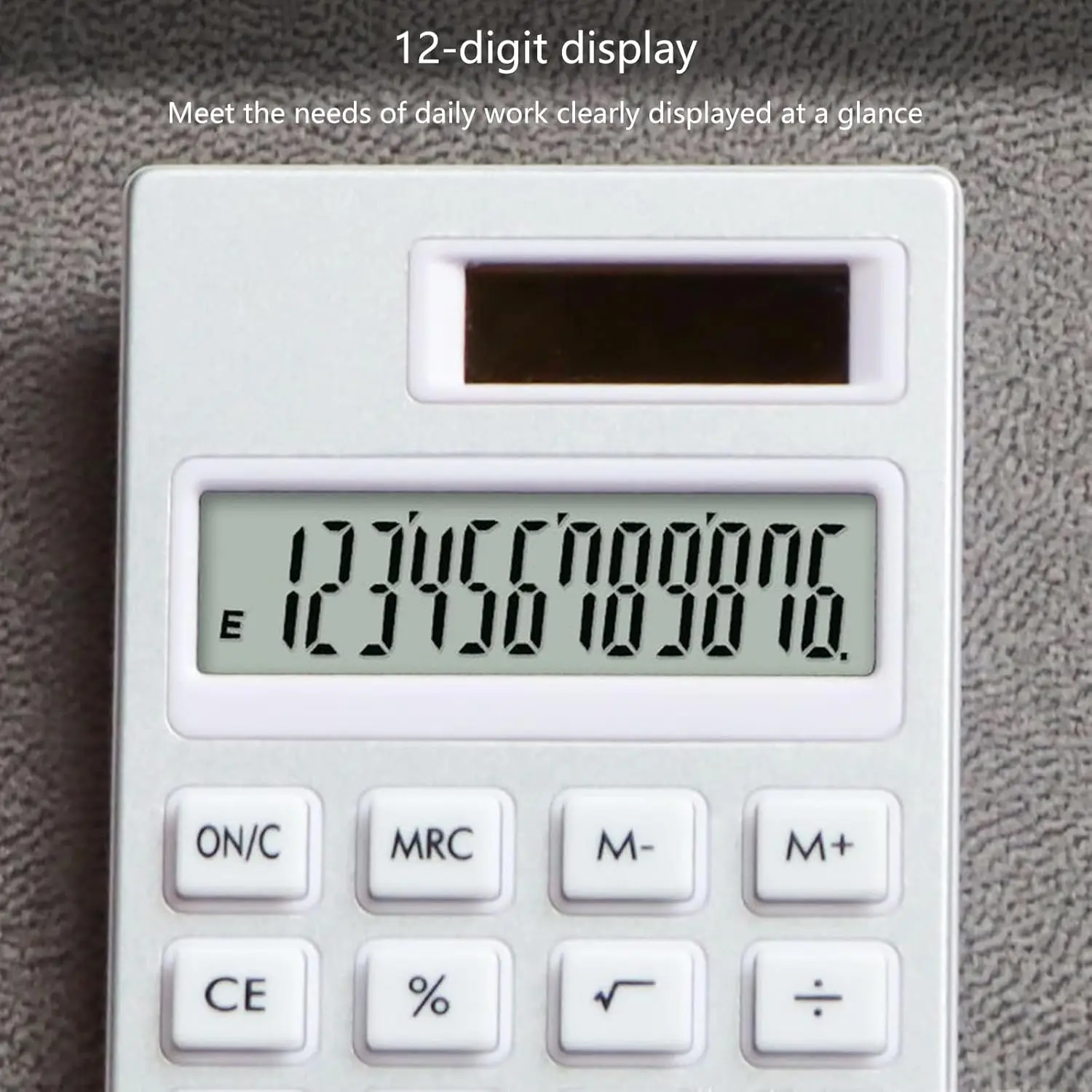 12 Digit Calculator Quiet School Calculators Student  Convenient and Practical for Office and School