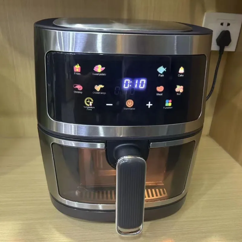 Large capacity multi-function air fryer household smart touch screen can be 110/220V