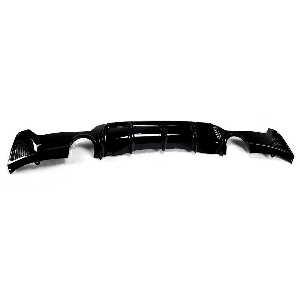 

Auto Diffuser Single Tip Dual Exit ABS Gloss Black Car Diffuser for BMWS F32 F33 F36 M Tech 2 Tips 2014-2019