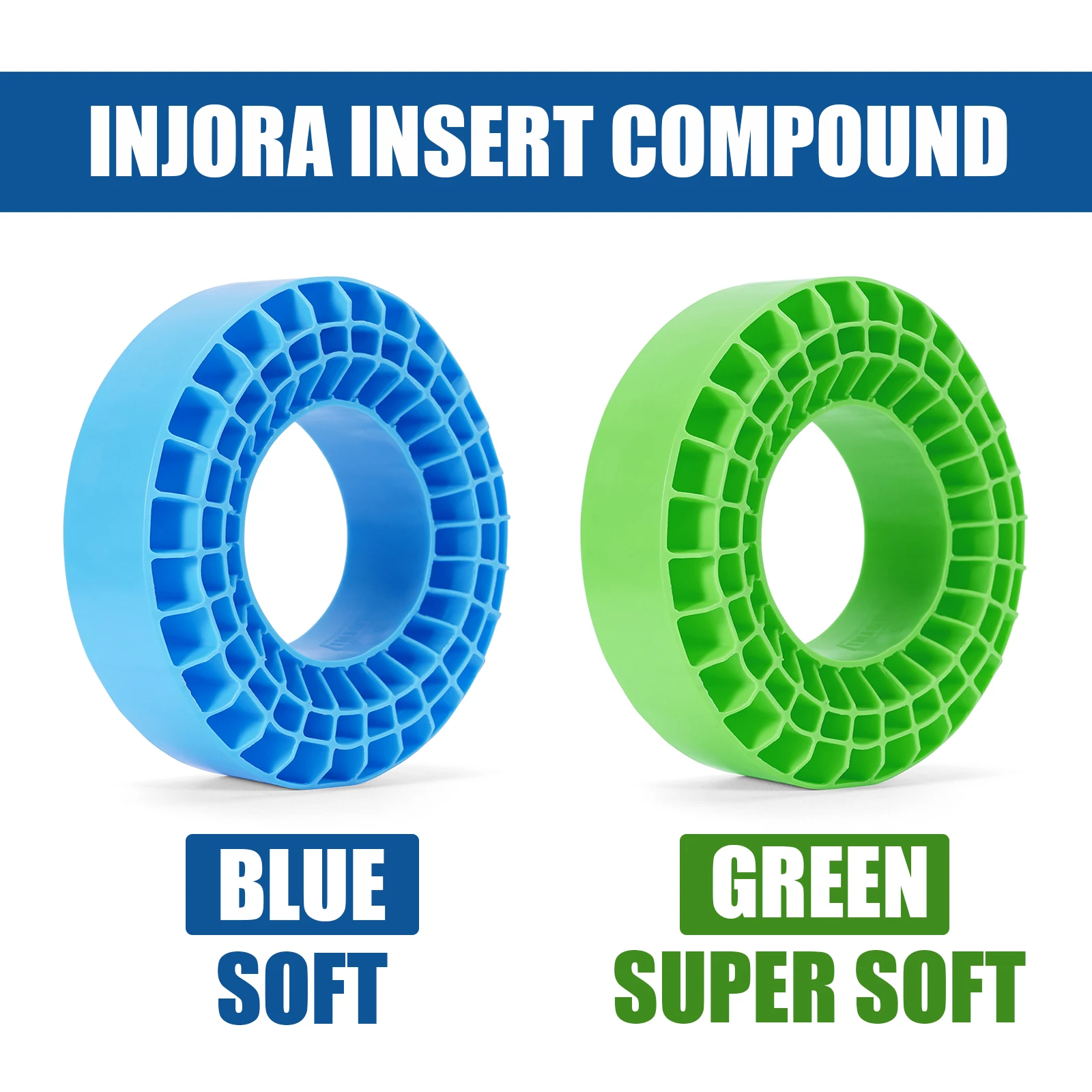 Injora 4 Stuks Siliconenrubber Inzetstukken Schuim Voor 106-108Mm (4.19 "Od) 1.9" Banden