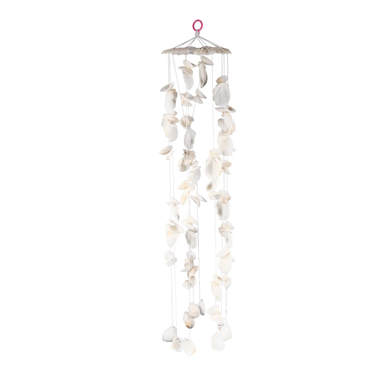 

Wedding Decor Shell Wind Chime Outdoor Ornaments Seashell Wind-bell Wooden White Window
