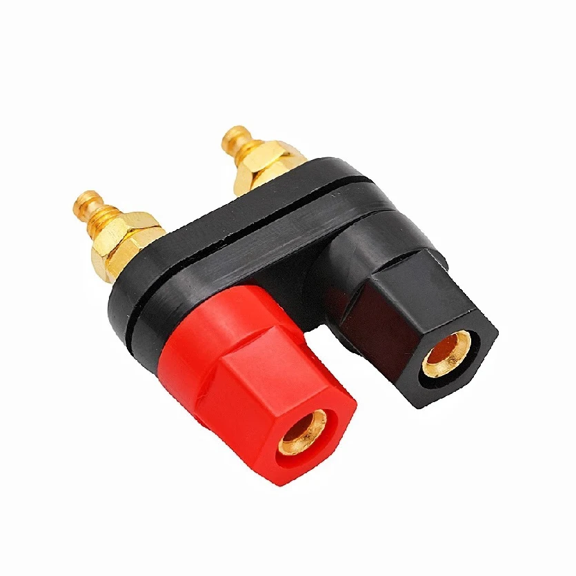 Dual Female Terminal Binding Post Banana Socket 4mm for Speaker Amplifier Power Supply