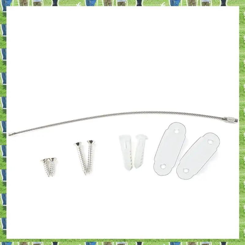

FTS 10 Pcs Furniture Anchors Baby Proofing, Anti-Tip Metal Children's Furniture Straps, For Cabinet Wardrobe Drawers Dresser Dur