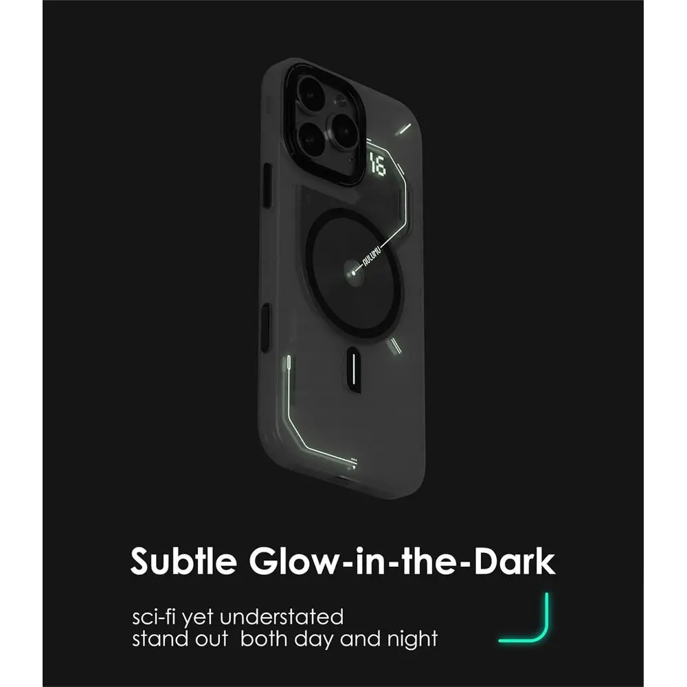 Magnetic Thermal iPhone 16 Pro Case | Enhanced Camera Controls | IMD Tech | Magsafe Compatible | Full Coverage | Transparent Whi