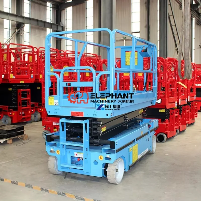 Mini Wheeled Electric Tracked Lifting Scissor Lift, Outdoor Aerial Platform for Complex Uneven and Rough Ground Sites