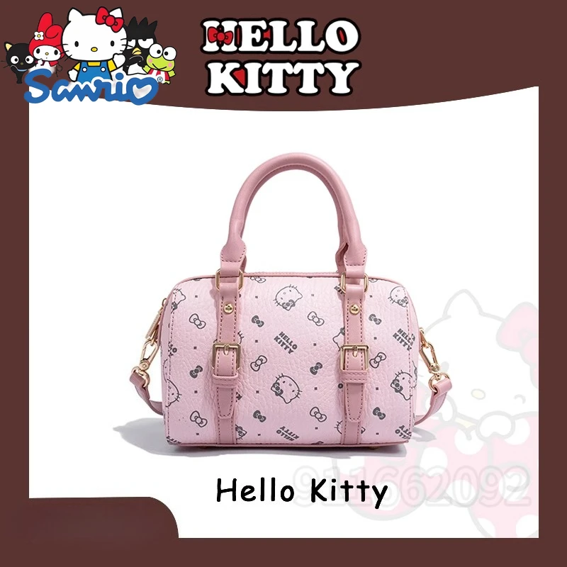 

Hello Kitty New Women's Mini Handbag Luxury Brand Original Women's Shoulder Messenger Bag Cartoon Pink Mini Women's Bag