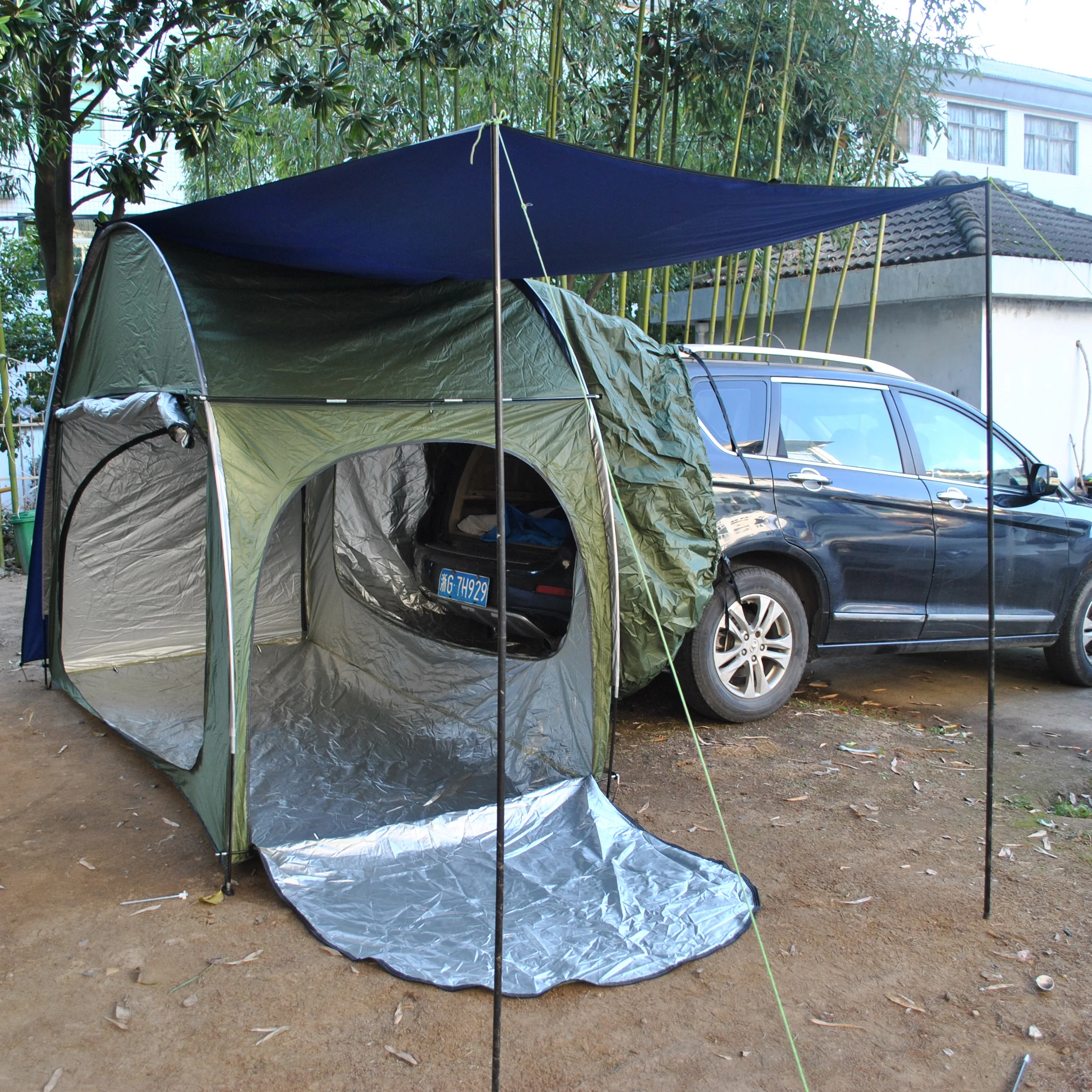 Waterproof Add Raincover car Tailgate Tent with Raincover,Rainproof car tent,CZX-691 Double Layer car SUV tent,car rear tent