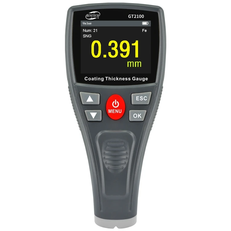 BENETECH GT2100 Digital Anemometer Coating Thickness Gauge Paint Thickness Tester Meter