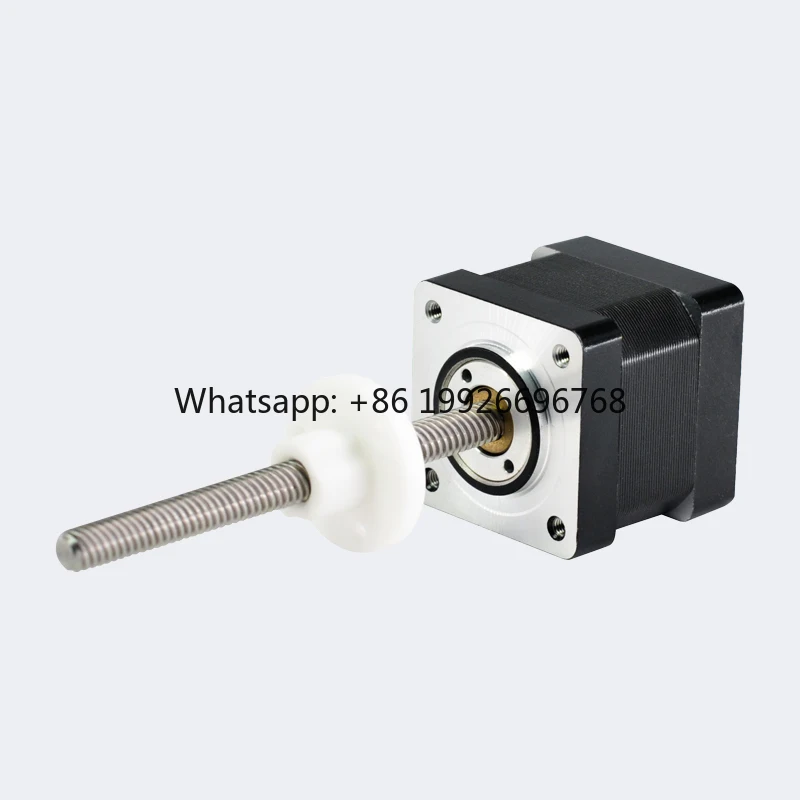 PrimoPal Linear Stepper Motor 57*57mm 1300N Thrust Lead Screw Non-Captive NEMA 23 Stepper Motor Linear Actuator for Medical