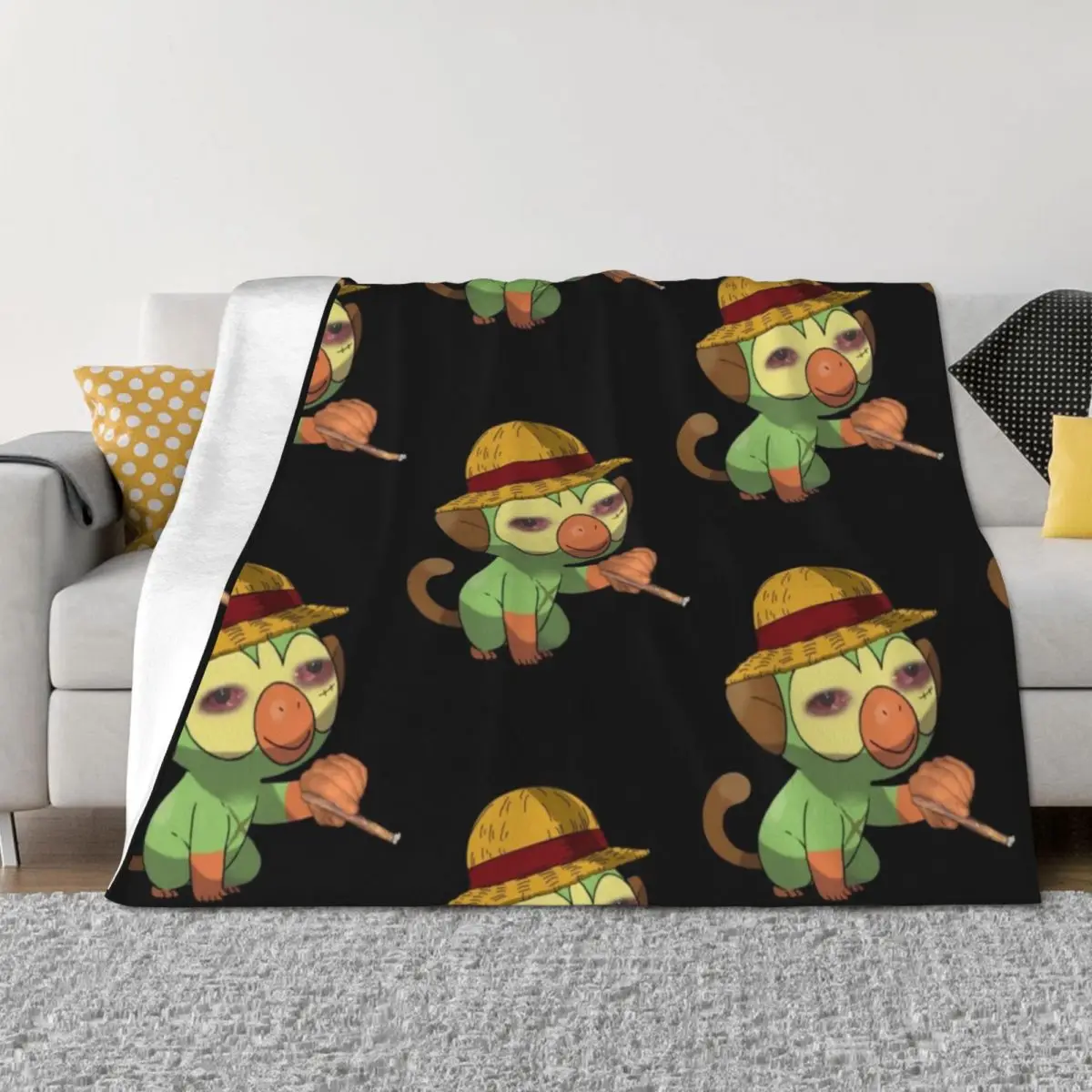 

Grookey C. Boofy Classic T-Shirt Throw Blanket for winter Multi-Purpose Thin Warm Blankets