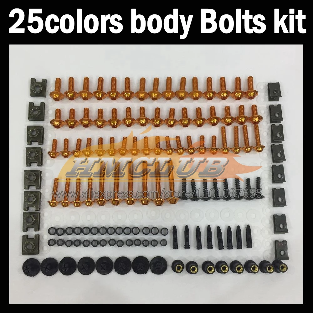 268ps Full Screws Kit Body bolt For KAWASAKI NINJA ZX3R ZX300R ZX 300R EX 300 3R EX300 R 13 14 15 16 17 Fairing bolts screw NutS