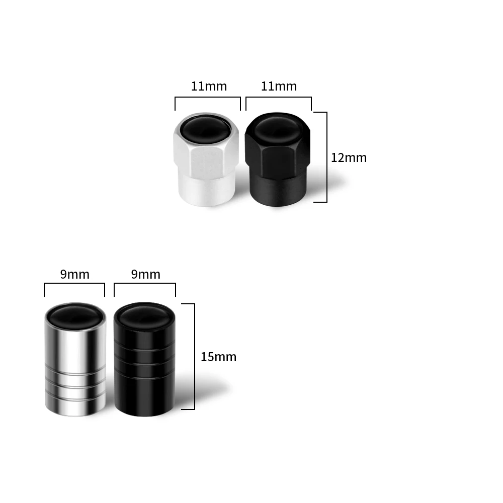 4Pcs Aluminum Alloy For Audi Sline A1 A2 A3 A4 A4L A5 RS RS3 8V 8L RS RS3 RS4 Car Wheel Tire Air Valve Dust Caps Rim Accessories view 2