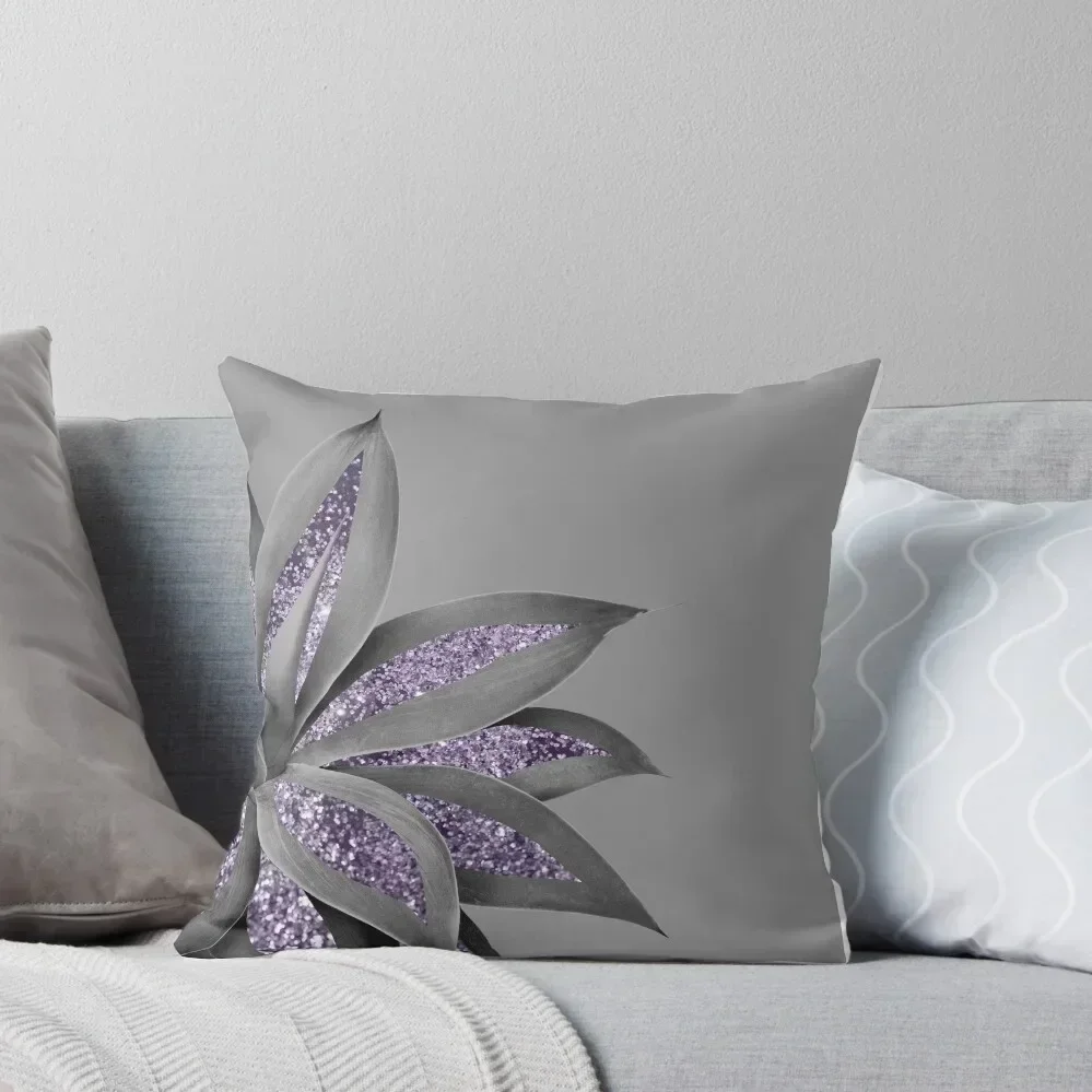 Agave Finesse Glitter Glam #4 (Faux Glitter) #tropical #decor #art Throw Pillow Pillowcases Sofa Pillow Cover pillow