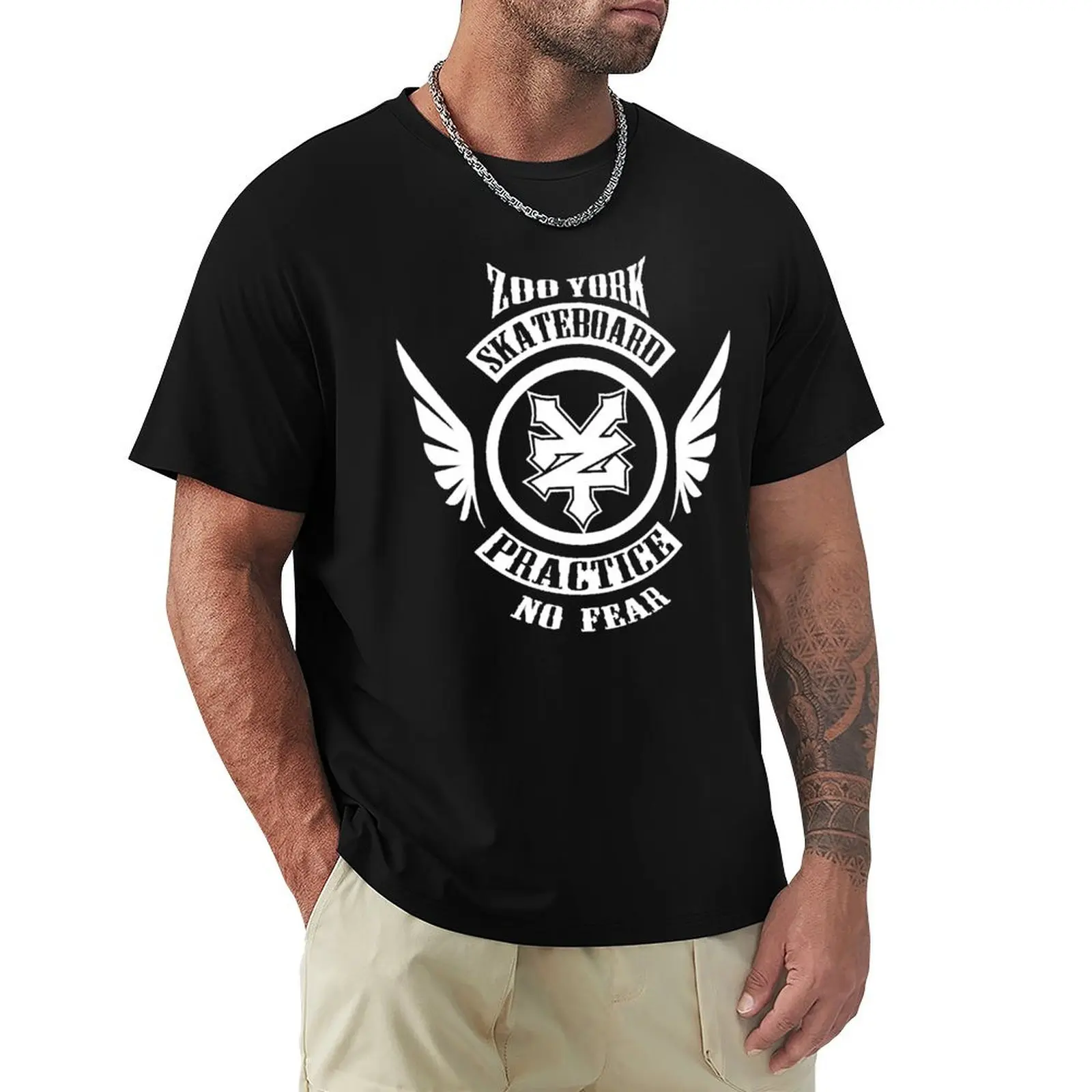 

Zoo York Practice No Fear Shirts T-Shirt Casual Trendy Short Sleeve T-Shirt