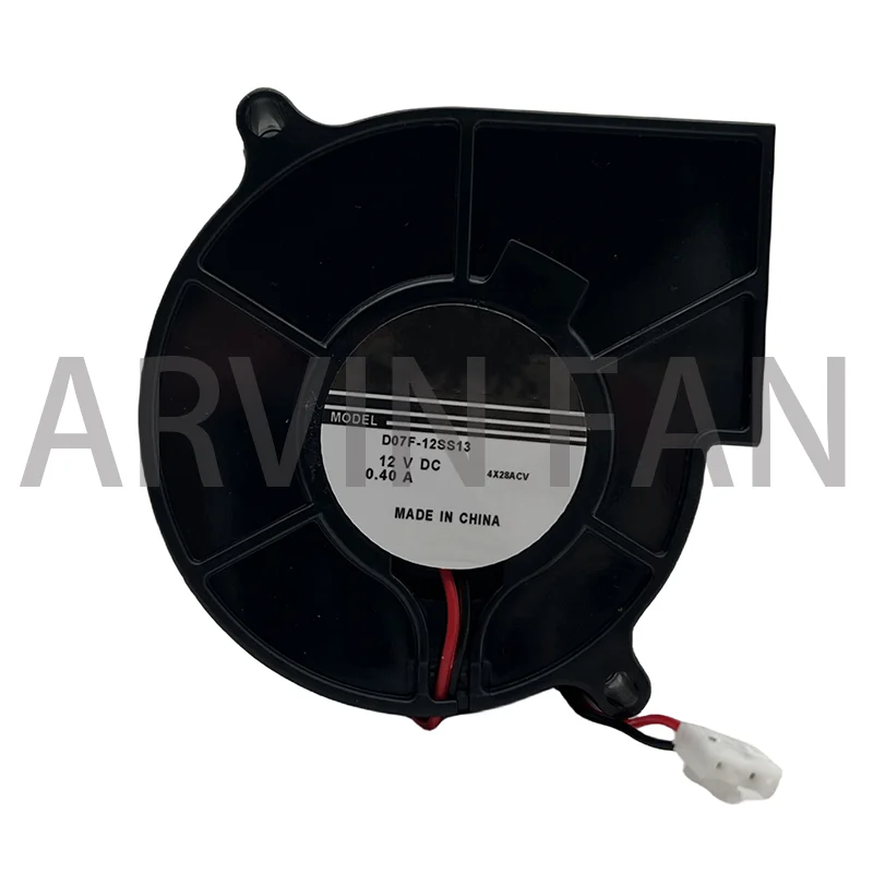 Ventilador de refrigeración Turbo para proyector, humidificador, D07F-12SS13 7530, 75mm, 75x75x30mm, DC12V, 0.40A