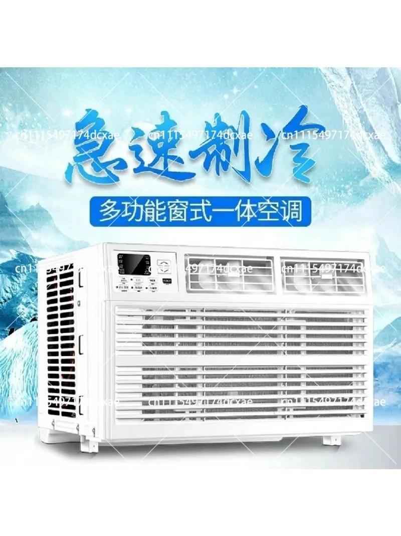 1.5HP Small Mobile Window Air Conditioner, 1HP Portable Single-Cooling Mini AC, Easy Install