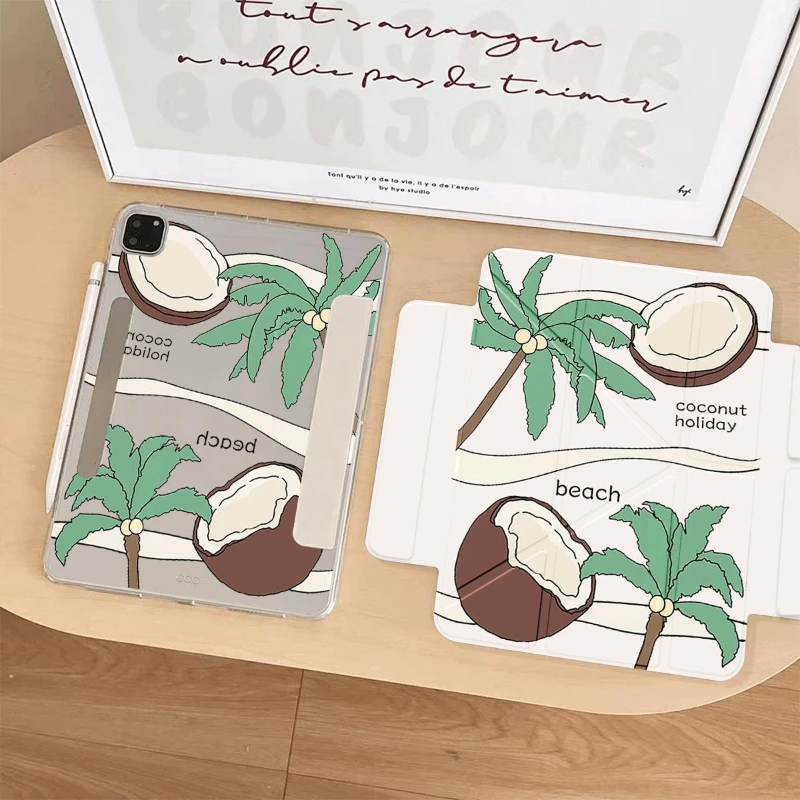 Tablet Case for Ipad Pro 11 Case IPad 10th Generation 10.2 7th 8th 9th Gen Ipad Air 3 Generation 2019 Y-fold Stand with Pen Slot