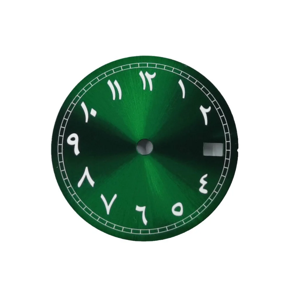 29mm Sterile Watch  Pink  Green Black Purple Dial fit NH35 NH36  Movement  dial Green Luminous