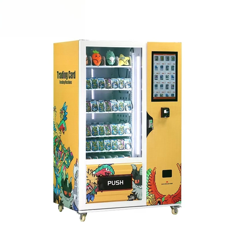 Smart Touch Screen TCG COG Cards Games Packs Boxes  Trading Card Vending Machine With Card Reader Customized