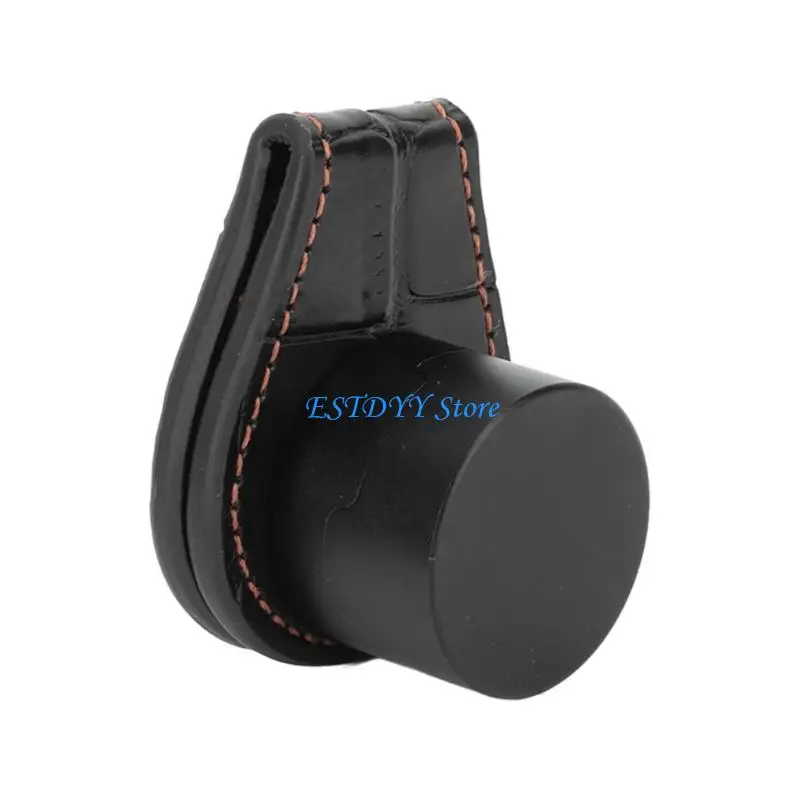 

G6DE Portable Chalk Holder with Belt Clip Billiard Chalk Holder Leather Chalk Bag for Snooker and Pool Player