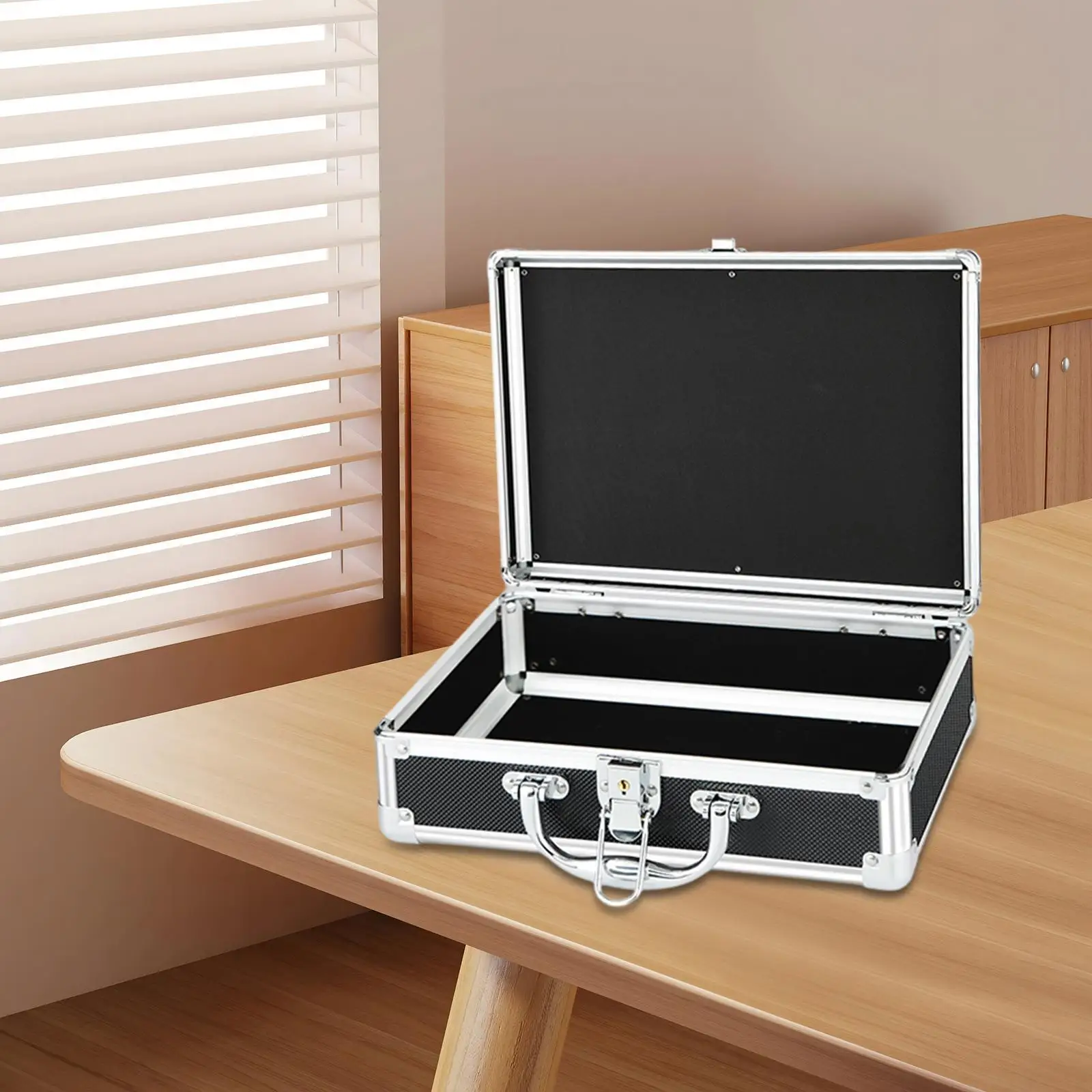 

Aluminum Alloy Case Hard Shell Large Organizer for Outdoor Travel Microphone