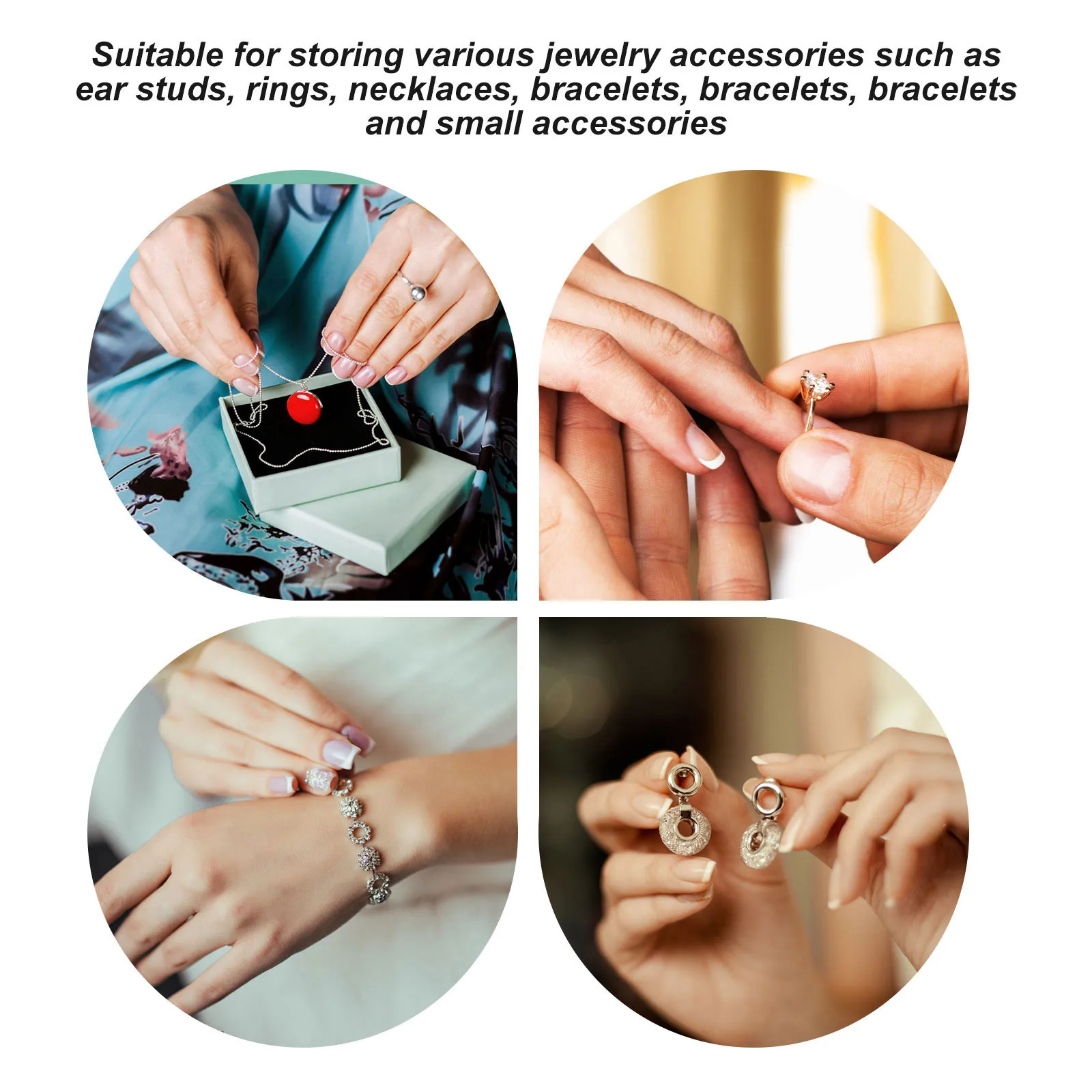 

Hand Molded Ceramic Jewelry Holder Ring and Bracelet Stand Decorative Organizer Elegant Acrylic Jewelry Display Rack