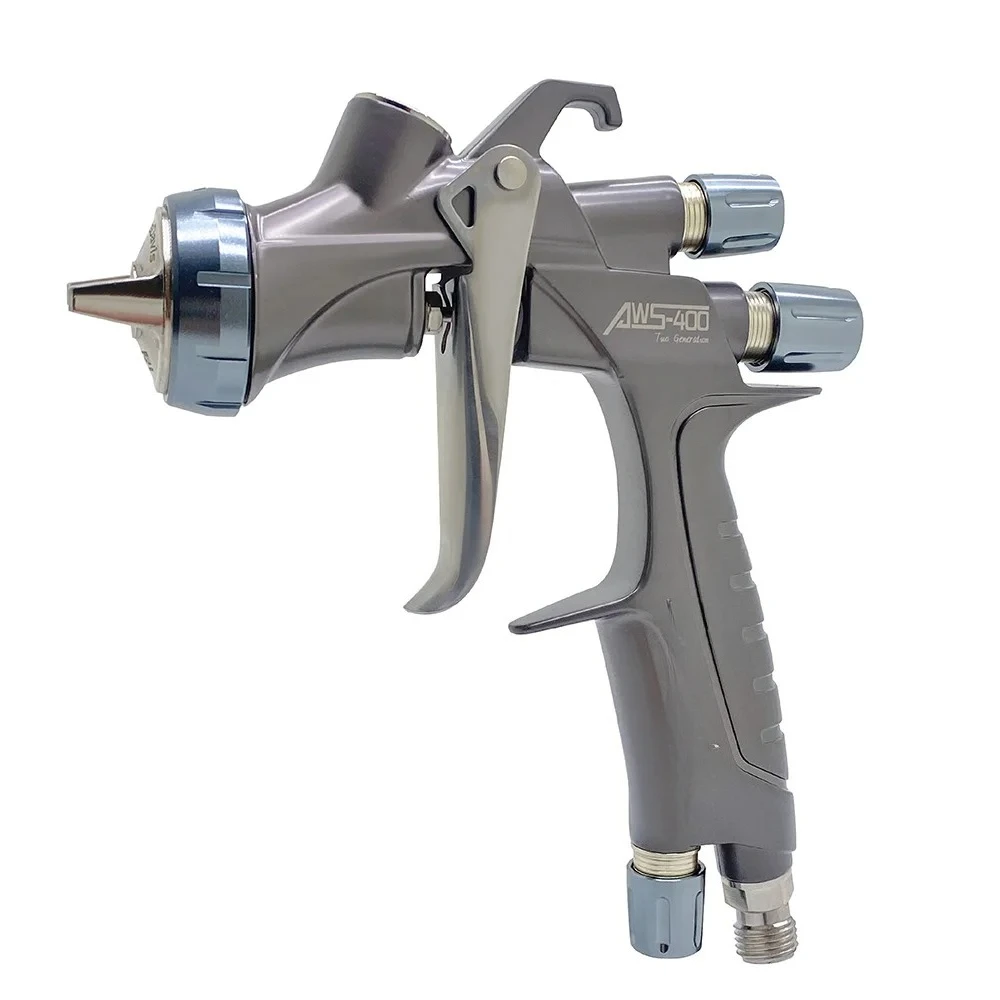 1.3mm High Atomization Automotive Sheet Metal Paint Spray Gun Furniture Varnish Paint Spraying 600ml WS400 Pneumatic Spray Gun