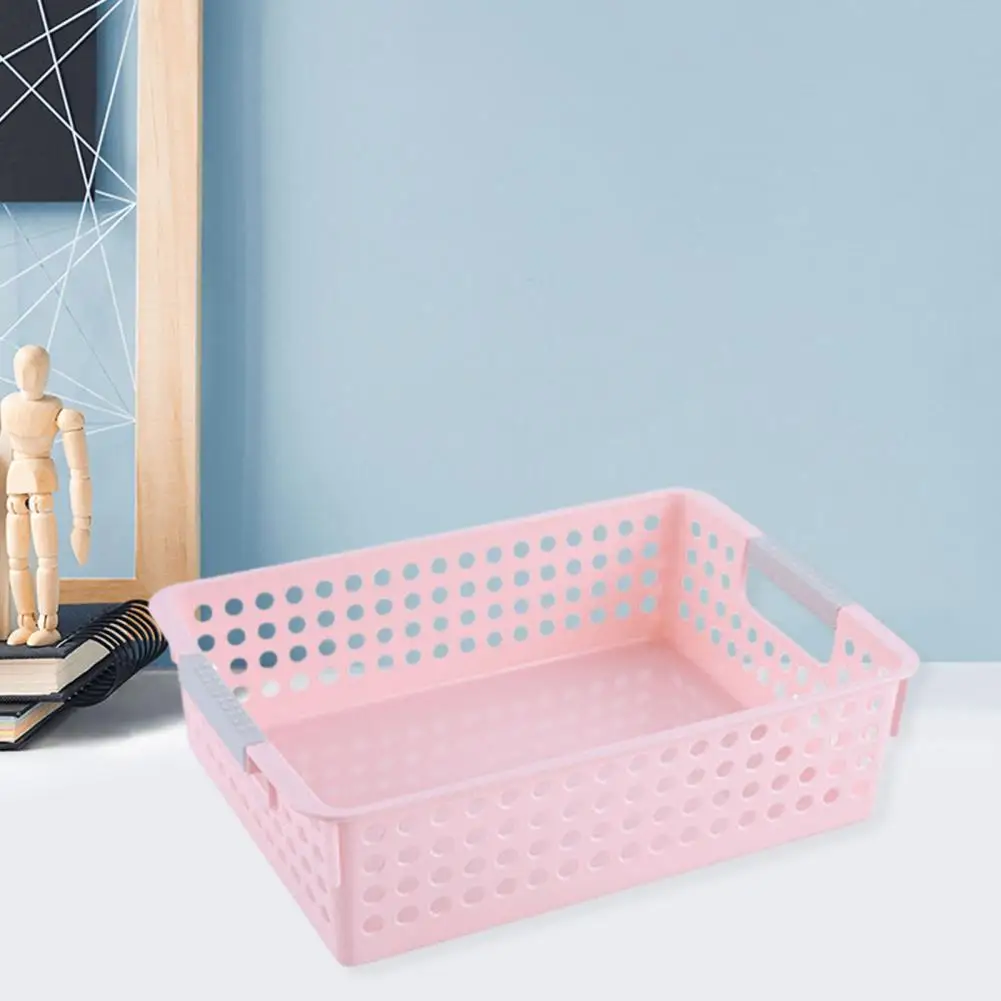 Ventilated Storage Basket Versatile Hollow Design Storage Basket for Clothes Food Space-saving Organizer for Home Use Bathroom