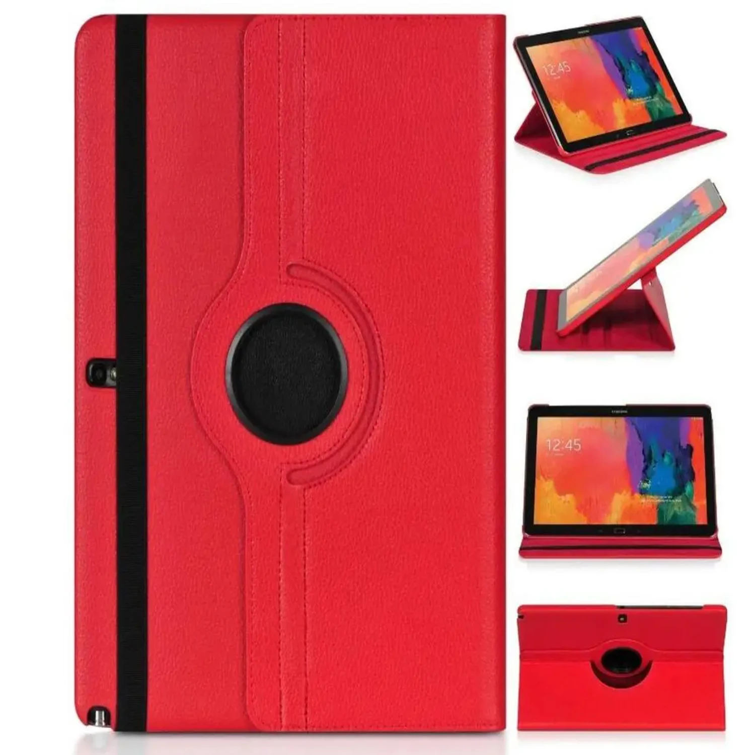 Premium Quality Ultra Slim Leather Folio Cover with 360 Degree Rotating Bracket Flip Stand for Samsung Galaxy Tab Note Pro 12.2