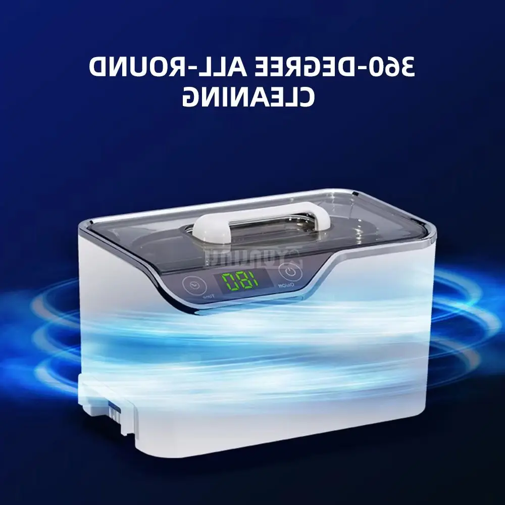 2026 600ML Ultrasonic Cleaning Machine Household Glasses Watch Jewelry Cleaner Adjustable time 220V50W CDS-100