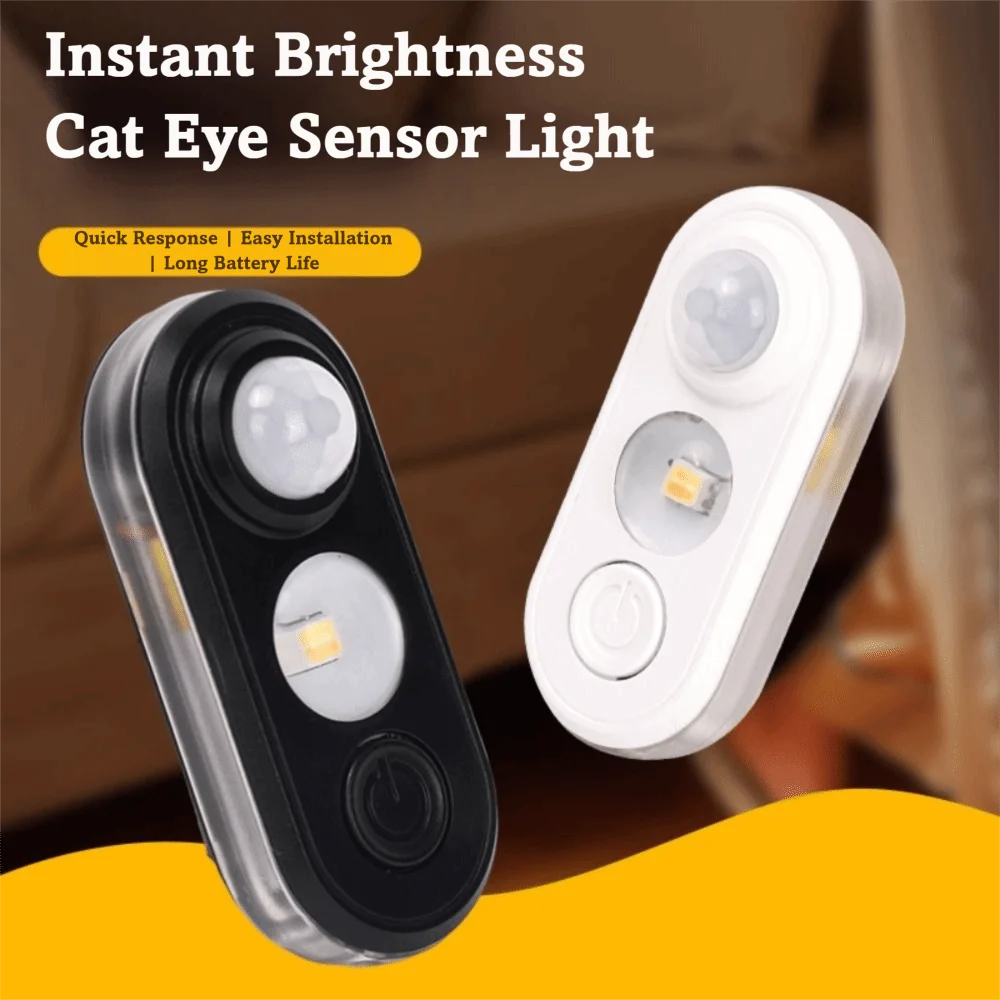 Type-c Motion Sensor Night Light Energy-Saving Wireless Rechargeable Night Light Auto Brightness Compact Design