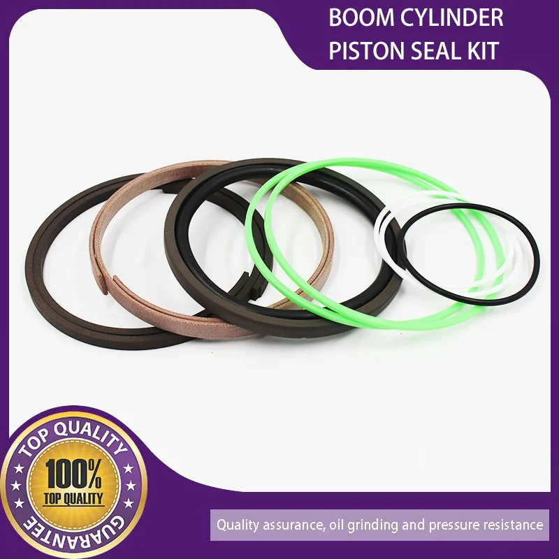 2438U1102R200 BOOM CYLINDER PISTON SEAL KIT FOR KOBELCO HEAVY EQUIPMENT SK200 SK200LC SK210 SK210LC CYLINDER ASSY(R.H. BOOM)