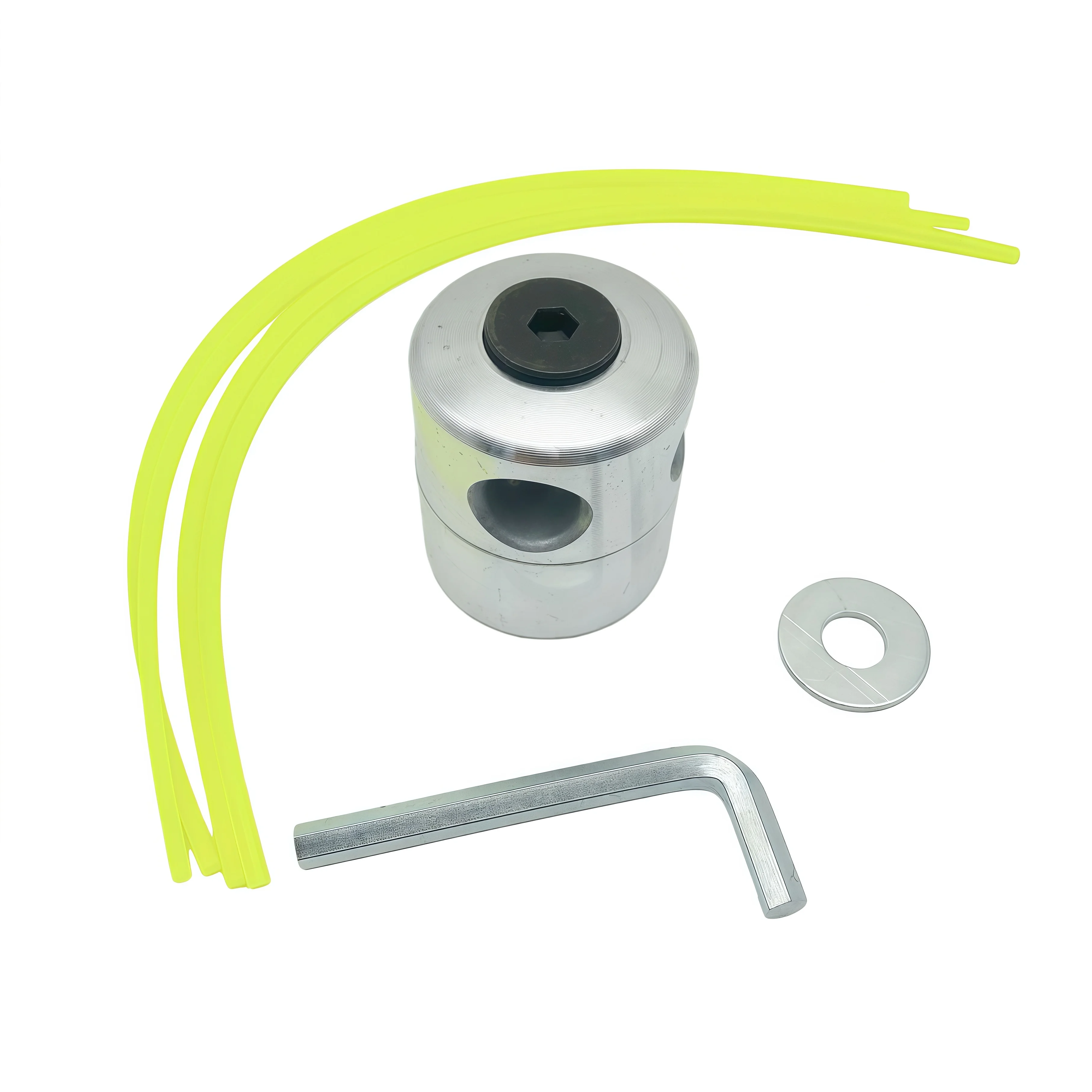 

1PC Universal Aluminum Trimmer Head with Four Trimmer Lines for Brush Cutter Grass Trimmer Head Replacement Tool Part