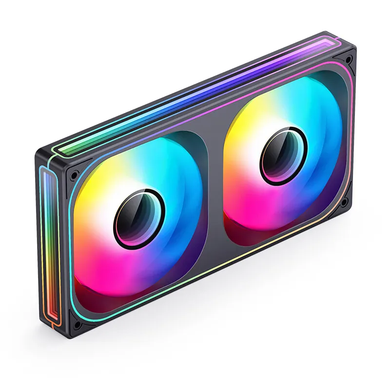 JONSBO ZB-120/240/360 PC Case Fan 120mm 5V ARGB Conjoined Structure Cold Exhaust Fan Kits Forward/Reverse image 3
