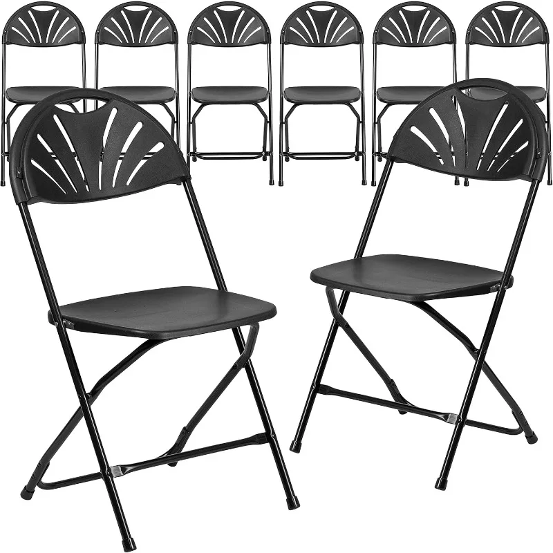 

ZHENXIANG Plastic Folding Chairs with Carrying Handle, Lightweight Commercial Event Seats 650-lb. Static Weight