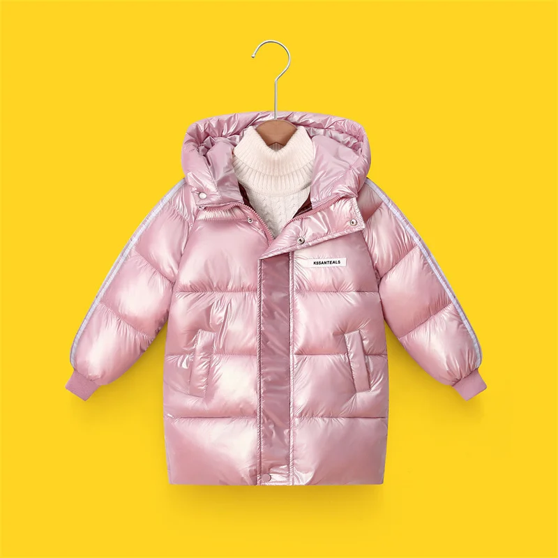 4-12Y Children Hooded Down Coats New Boys Girls Autumn Winter Warm Jackets Kids Casual Fashion Outerwear Teen Thicken Clothing