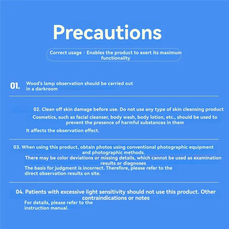 مصنع جديد الجلد محلل مصباح للبشرة الأشعة فوق البنفسجية المكبرة للجمال اختبار الوجه وودز ضوء المصباح كشف تحليل الجلد