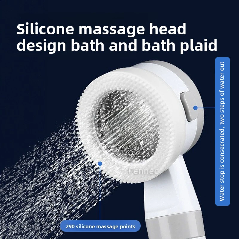 Portable Outdoor Shower Set Handheld Shower Head Adjustable Flow Camping Bathing Device Rechargeable Water Pump for Traveling