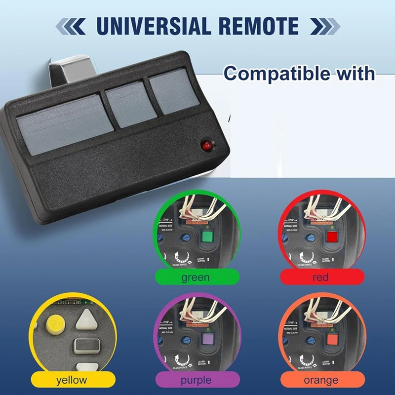 24-Hour Delivery 2Pcs For Chamberlain Liftmaster Craftsman Garage Door Opener Remote Since 1993, 373LM 973LM 371LM 971LM Univers