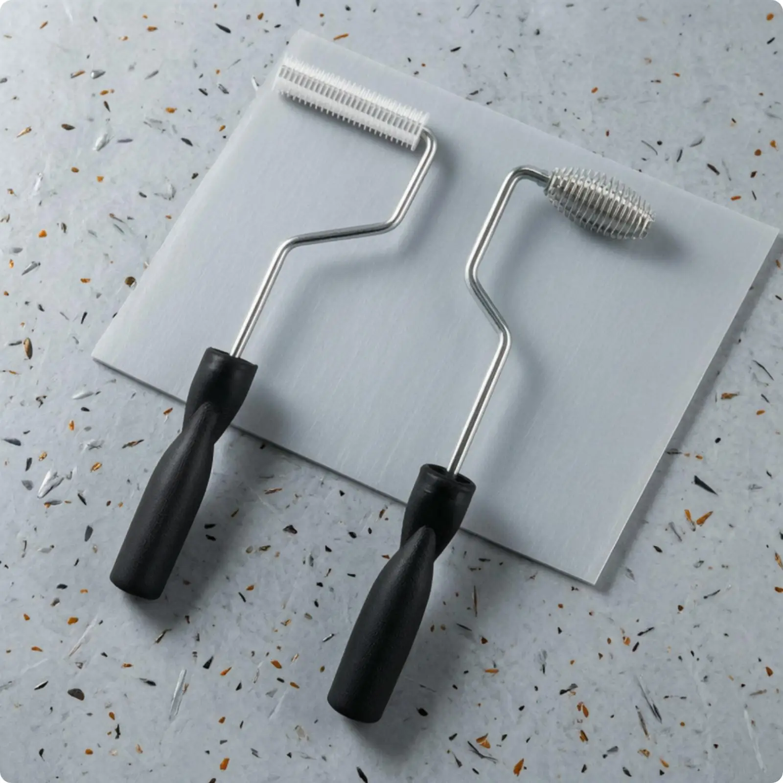 2 Pieces Fiberglass Resin Laminating Roller Set Easy to Air Pocket Removal Roller Set Handheld Tool for Professionals, Home