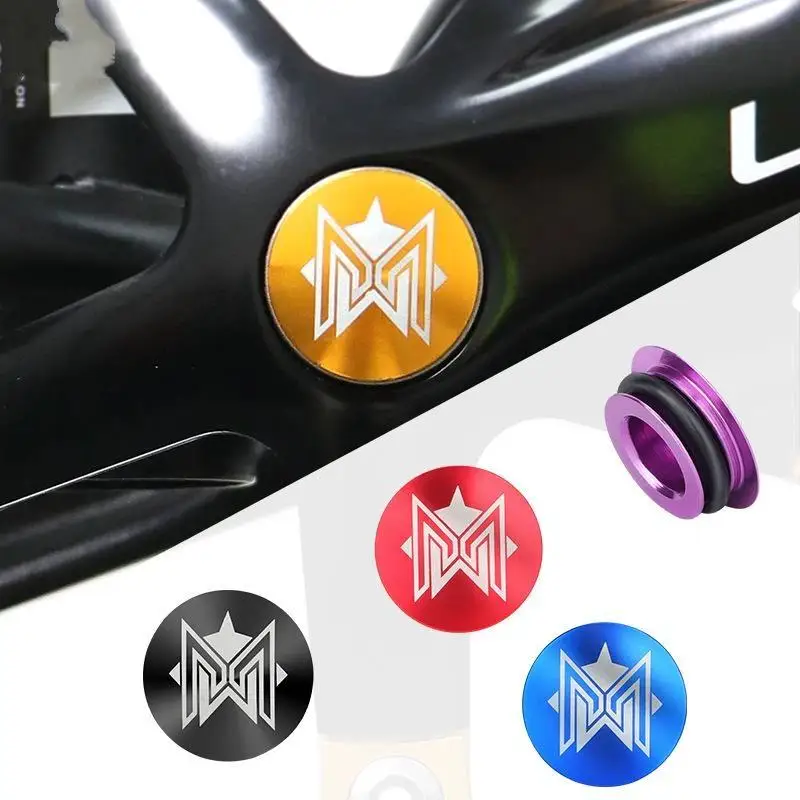 Bicycle Aluminum Alloy Crank Cap Dustproof Rustproof Teeth Plate Crank Cover Fit for  Road Bike Daily Cycling Repair Replacement