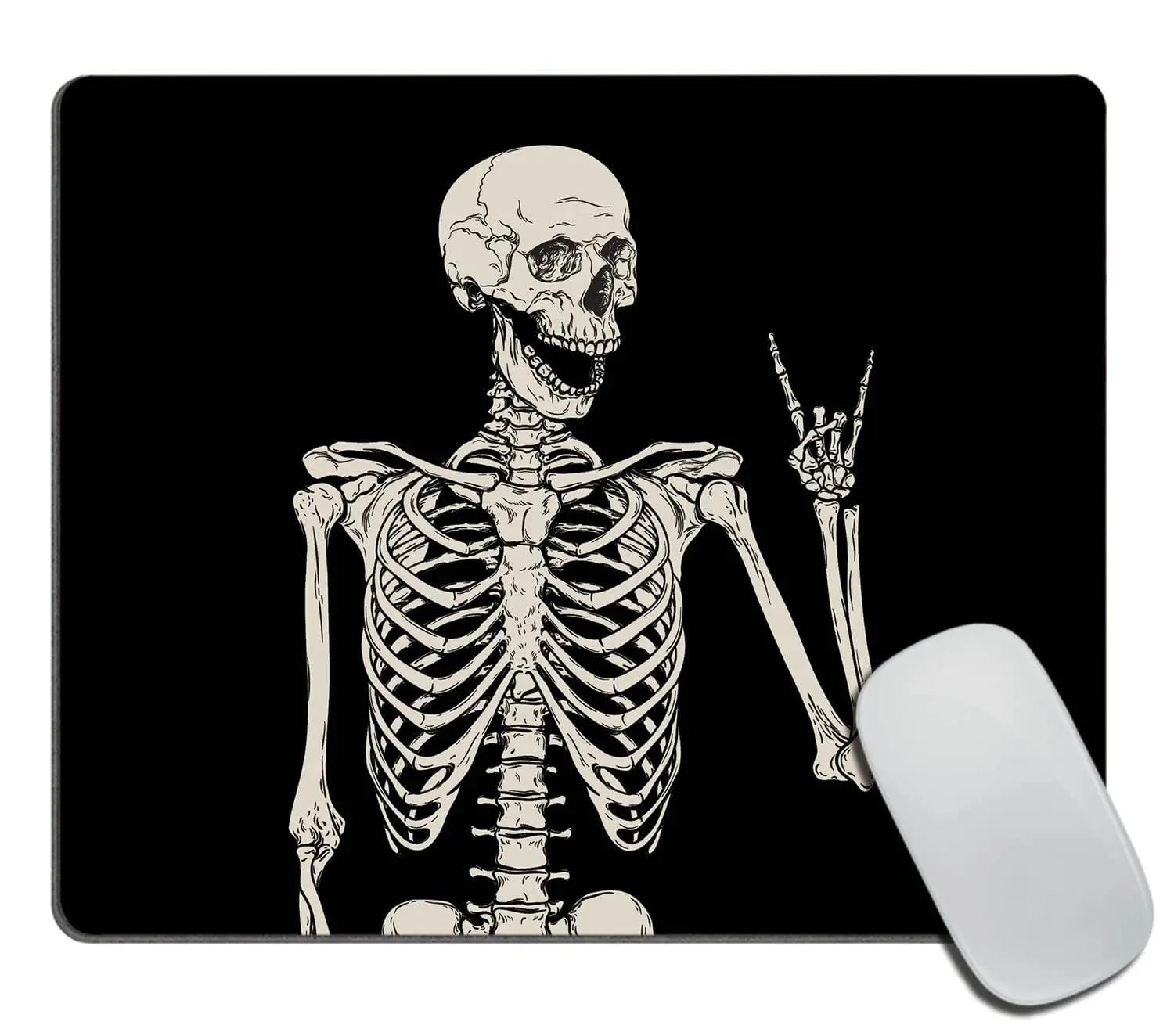 High Quality Funny Skeleton Gaming Mousepad Gamer Mouse Mat Keyboard Mats Desk Pad Mousepads 22x18cm For Computer