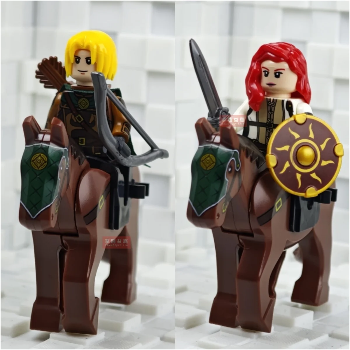 Battle Five Armies with Sword Rohan with horse Building Blocks Model Bricks mini Action toy Figures Toy gift for children MOC