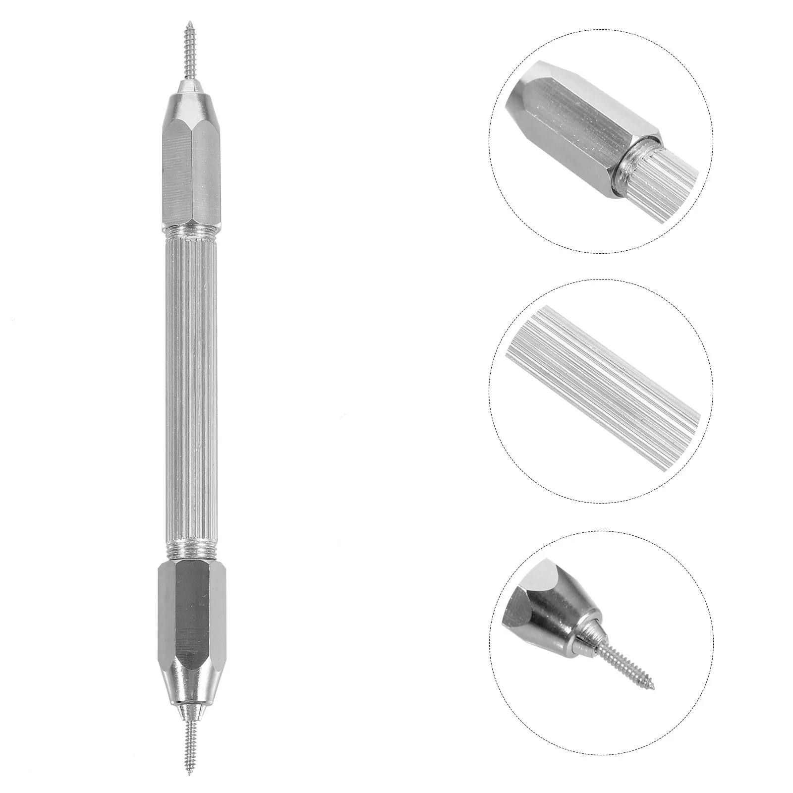 

Heavy Duty Racket Nail Setter Tool for Badminton Dual Head Nail Removal and Installation Works with All Standard Racket Hole