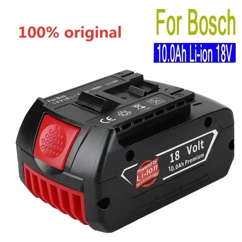 

Bosch 18V 10000mAh Rechargeable Lithium ion Battery 18V Backup Battery 10.0A Portable Replacement Battery BAT609 Indicator Light