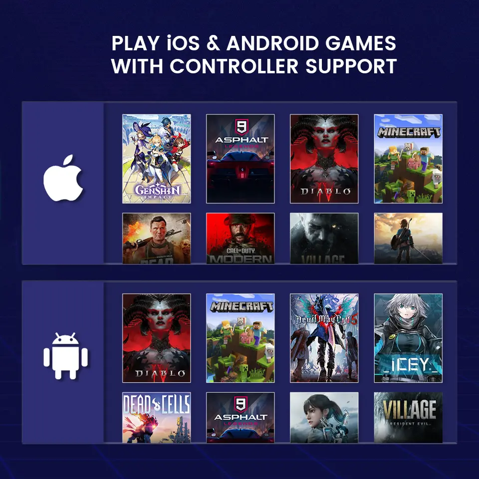 ذراع تحكم جوال GameSir X2s لألعاب أندرويد للهواتف المحمولة لألعاب السحابة Xbox Game Pass وSTADIA وxCloud مع عصا تحكم بتأثير هول - 3
