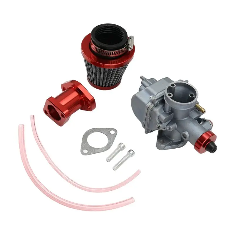 ABQB-Carburetor Kit Air Filter Adapt Intake Manifold Engine For VM22 212Cc GX200 6.5Hp 196Cc CT200U KT196 Moto Mini