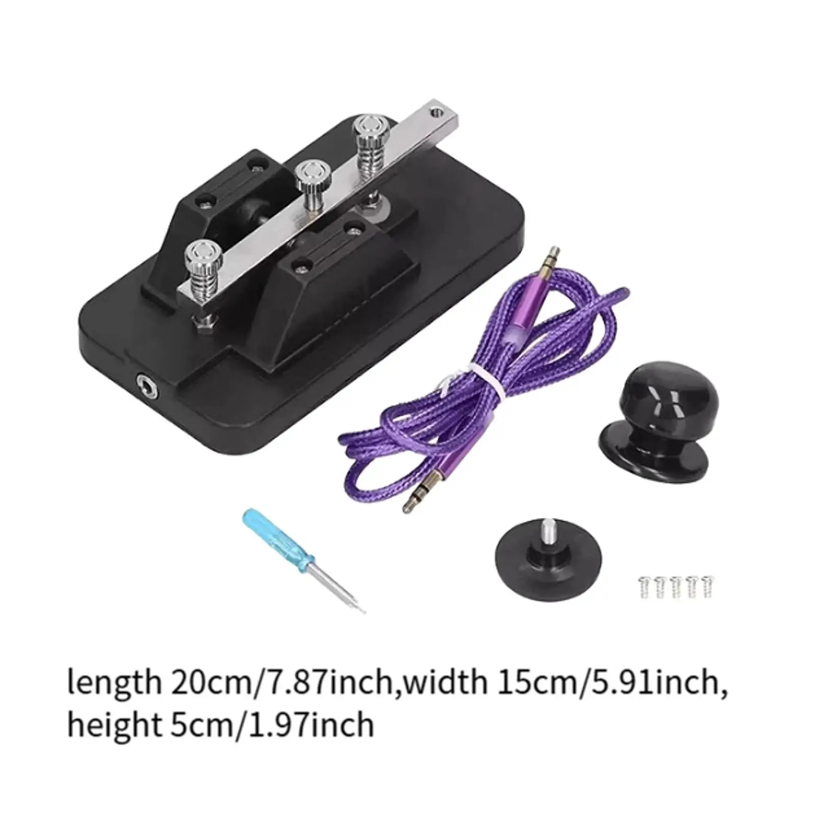 Llave de práctica Morse, montaje Simple, herramienta de práctica CW resistente para entusiastas de la Radio, Camping, principiantes, decoración de escritorio, interior y exterior