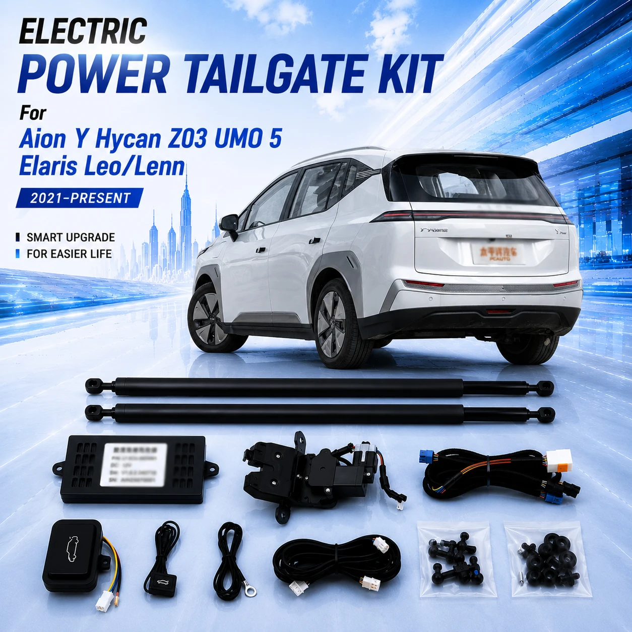 For Aion Y Hycan Z03 UMO 5 Elaris Leo/Lenn 2021-2027 Electric Power Tailgate Kit Auto Open & Close OEM Style Easy Installation
